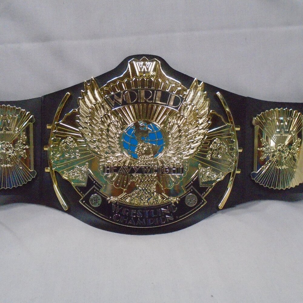 WWE Winged Eagle Championship Belt Mattel Toy Title Heavyweight Belt Hart Savage